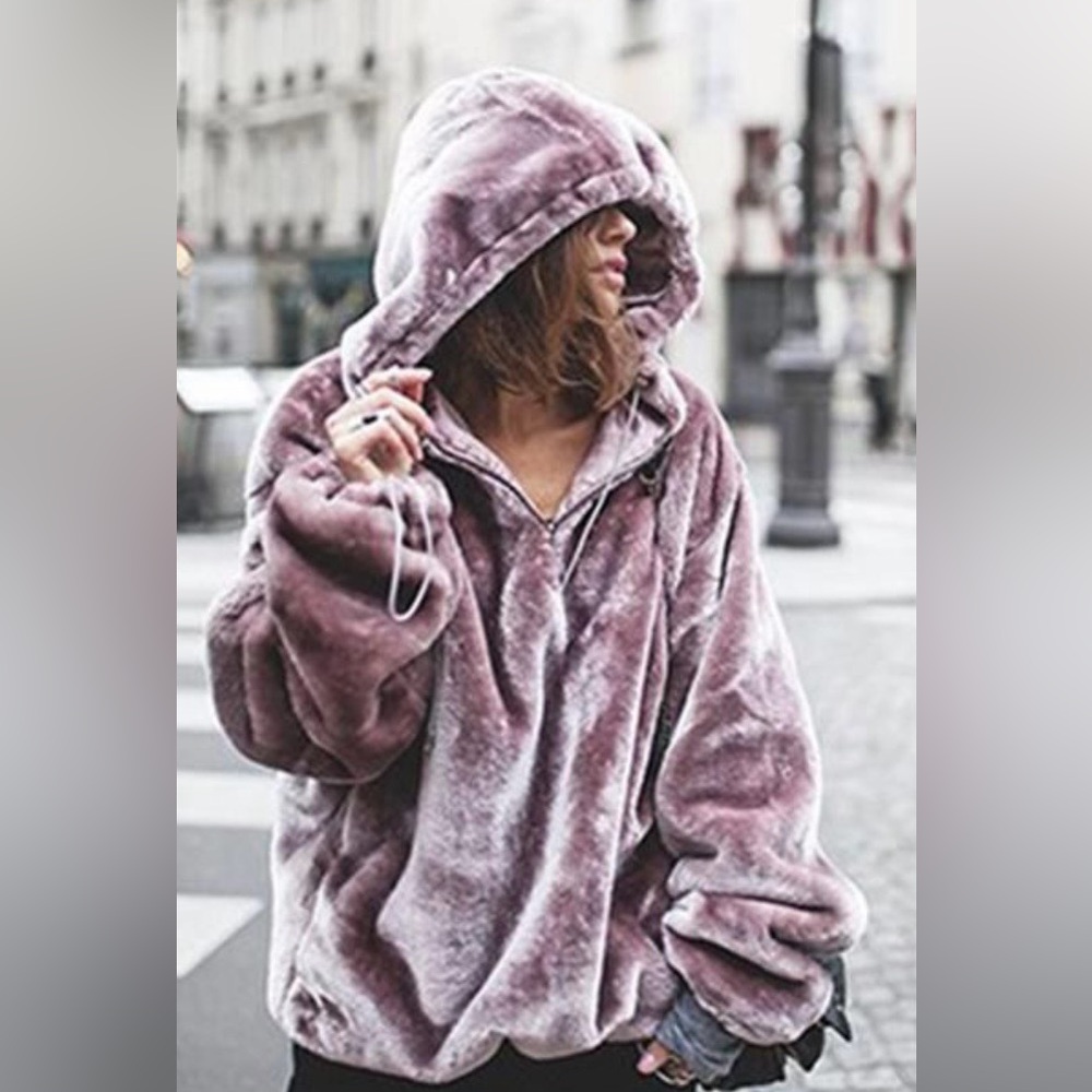 Faux fur Hoodie